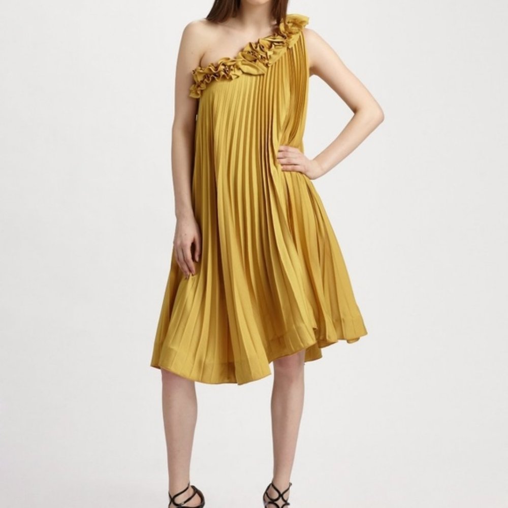BCBGMaxAzria | CeCe Sunburst pleated Dress